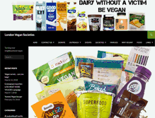 Tablet Screenshot of londonvegansocieties.com